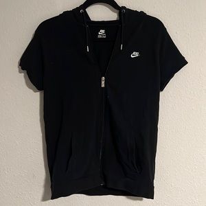 Nike large full zip short sleeve hoodie